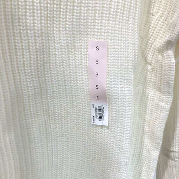 NWT! Cream Balloon Sleeve Crew Neck Sweater By SO (Sonoma) Size Small - Picture 6 of 8